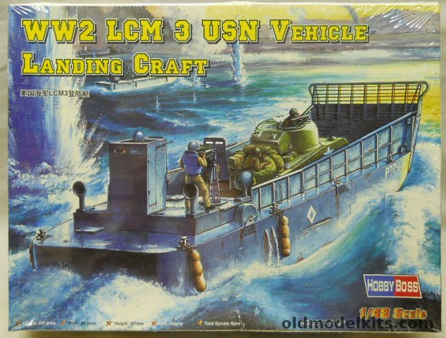 Hobby Boss 1/48 LCM 3 USN Landing Craft, 84817 plastic model kit